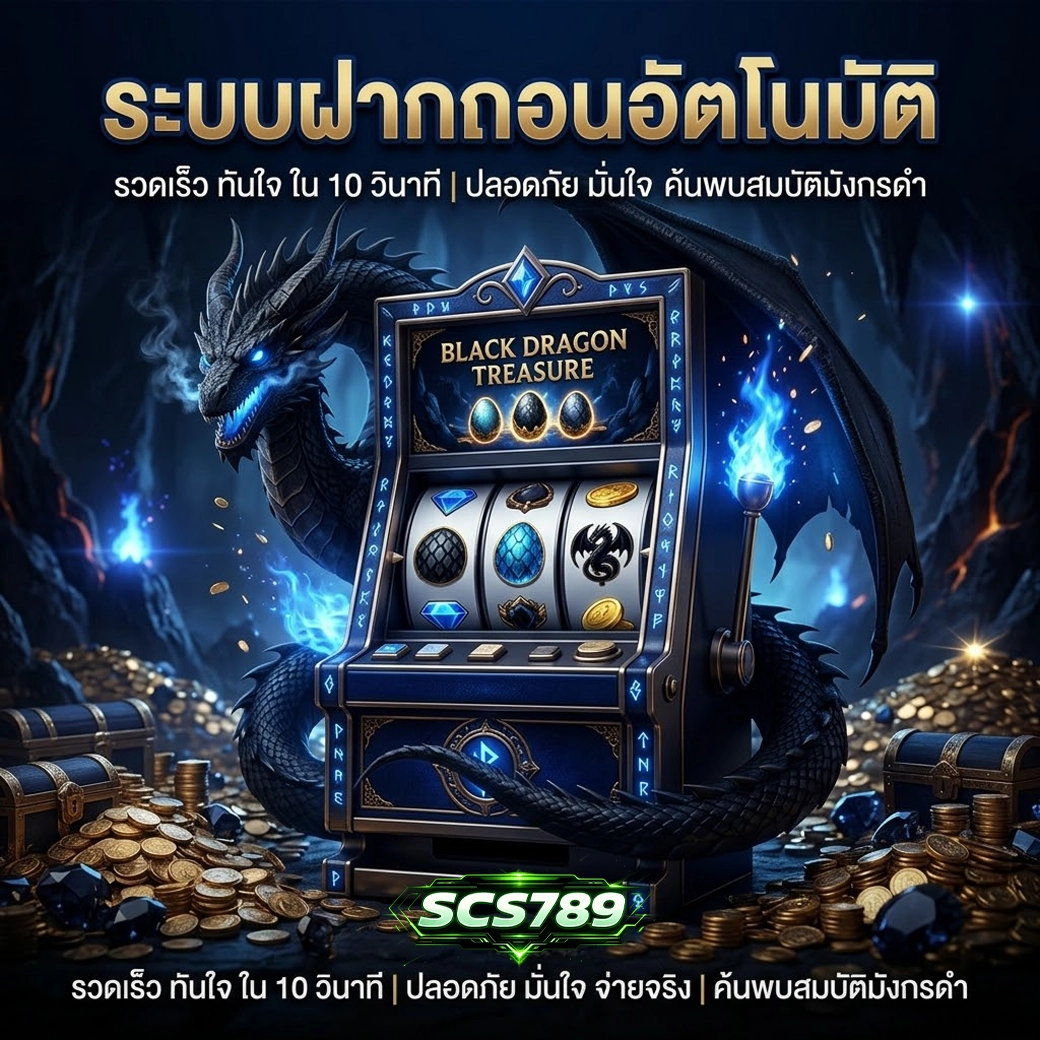scs789 ระบบฝากถอนอัติโนมัติ รวดเร็ว ทันใจใน 10 วินาที ปลอดภัย มั่นคง ค้นพบสมบัติมังกรดำ